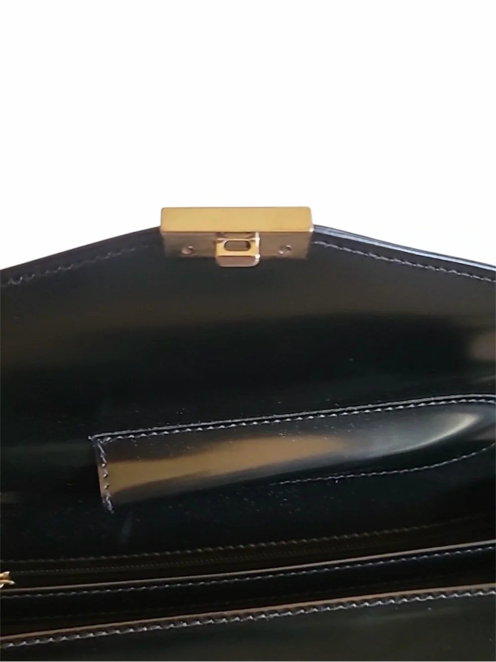 NEW SALVATORE FERRAGAMO 💯AUTHENTIC MENS CLASSIC LEATHER CLUTCH BLACK NWOT